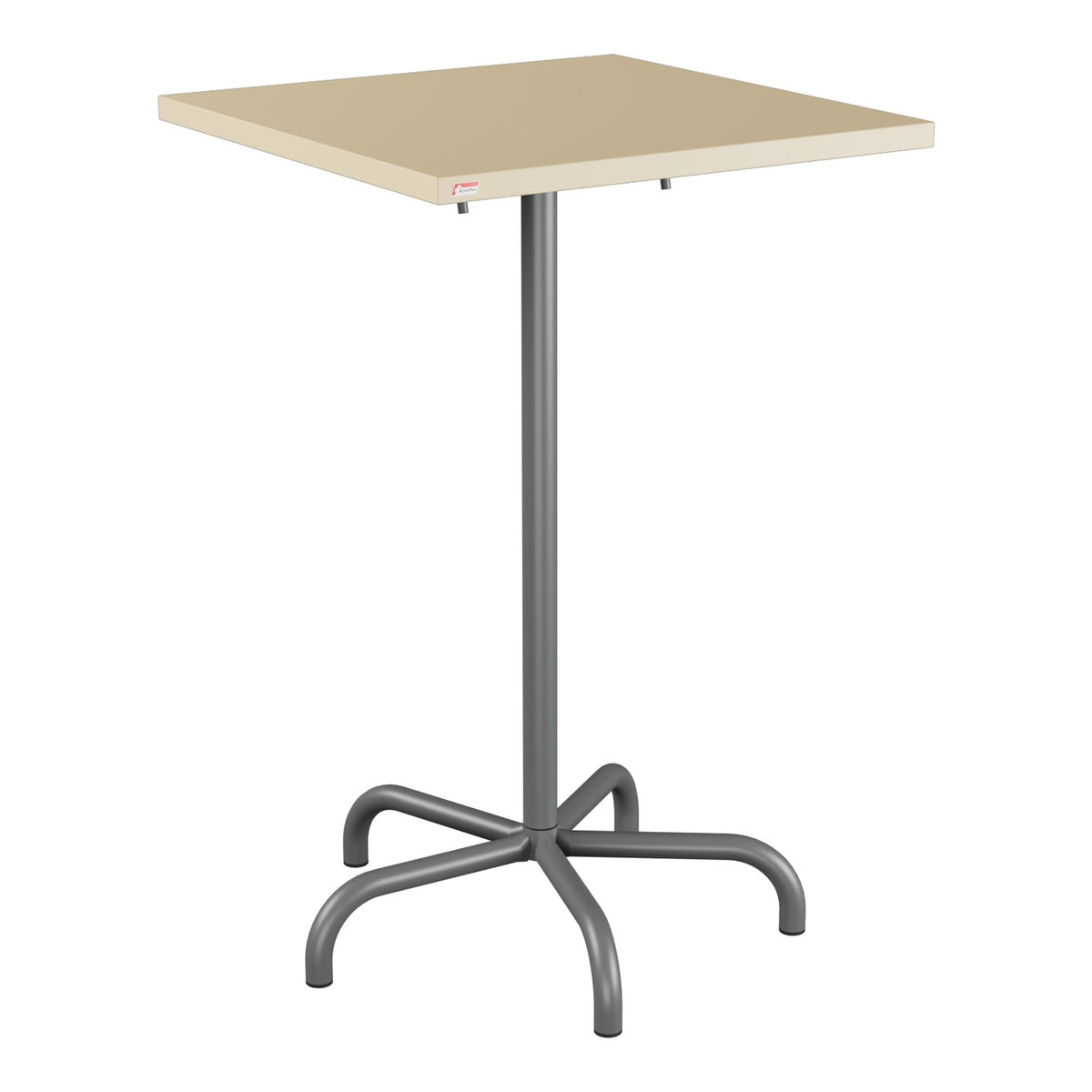 Schaffner Säntis Table haute rabattable 70x70cm h:110cm – Marron Pastel 83 / Graphite 73