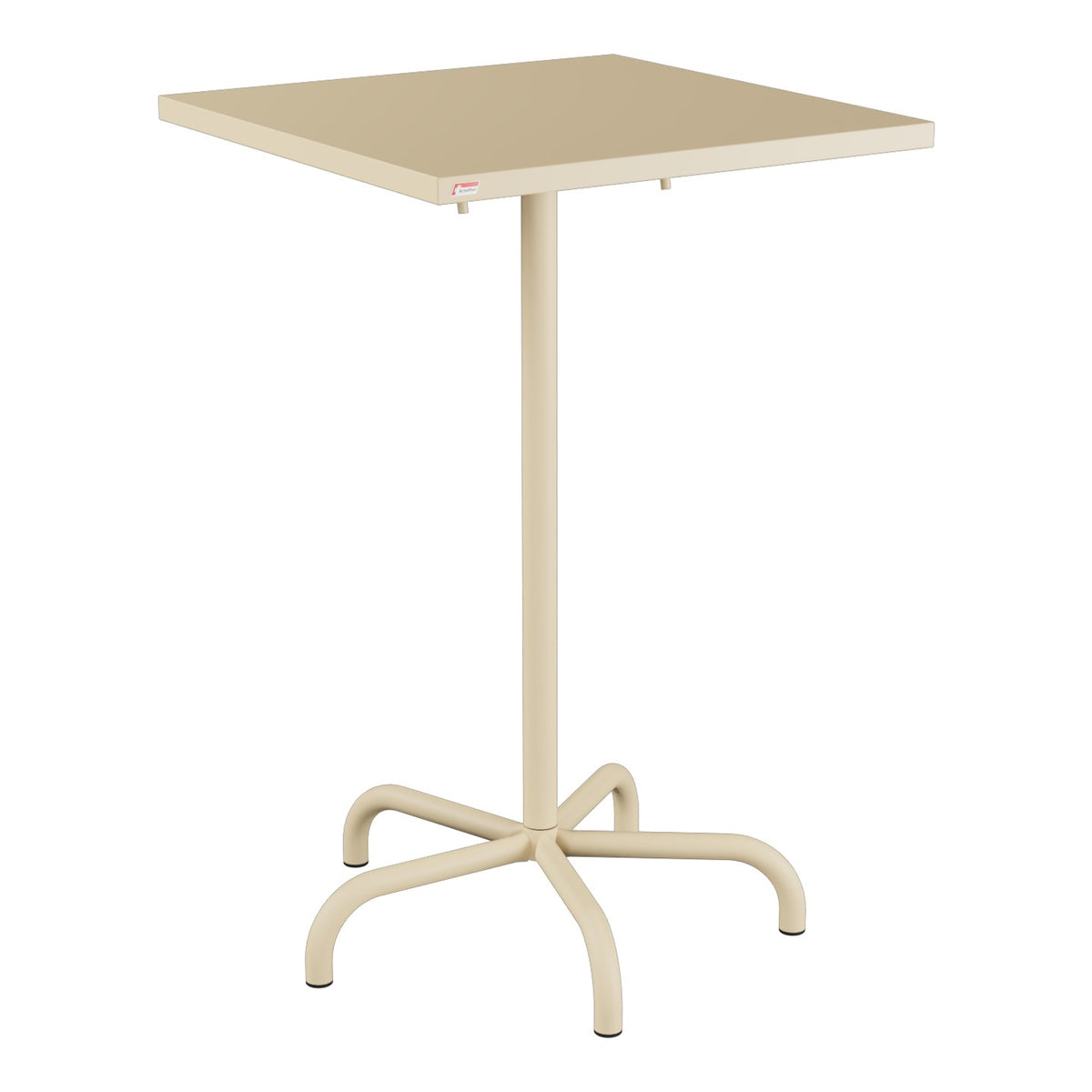Schaffner Säntis Table haute rabattable 70x70cm h:110cm – Marron Pastel 83 / Marron Pastel 83