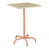 Schaffner Säntis Table haute rabattable 70x70cm h:110cm – Marron Pastel 83 / Terracotta 84