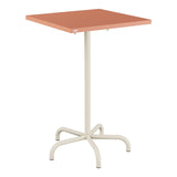 Schaffner Säntis Table haute rabattable 70x70cm h:110cm – Terracotta 84 / Sable Pastel 15