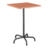 Schaffner Säntis Table haute rabattable 70x70cm h:110cm – Terracotta 84 / Anthracite 77
