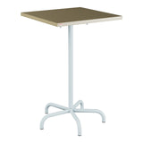 Schaffner Säntis Table haute rabattable 70x70cm h:110cm – Champagne 85 / Bleu Pastel 51