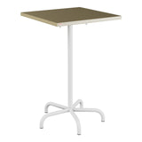 Schaffner Säntis Table haute rabattable 70x70cm h:110cm – Champagne 85 / Blanc 90