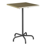 Schaffner Säntis Table haute rabattable 70x70cm h:110cm – Champagne 85 / Noir 91