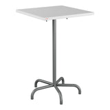 Schaffner Säntis Table haute rabattable 70x70cm h:110cm – Blanc 90 / Graphite 73