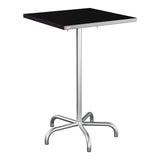 Schaffner Säntis Table haute rabattable 70x70cm h:110cm – Noir 91 / Galvanisé à chaud 02