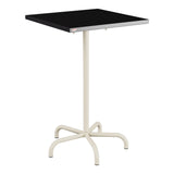 Schaffner Säntis Table haute rabattable 70x70cm h:110cm – Noir 91 / Sable Pastel 15
