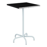 Schaffner Säntis Table haute rabattable 70x70cm h:110cm – Noir 91 / Bleu Pastel 51