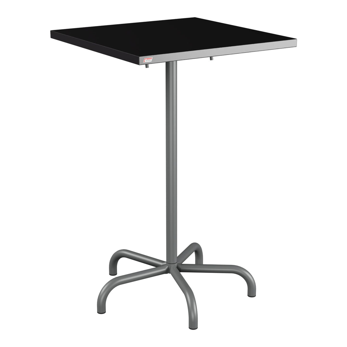 Schaffner Säntis Table haute rabattable 70x70cm h:110cm – Noir 91 / Graphite 73