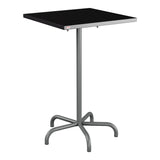 Schaffner Säntis Table haute rabattable 70x70cm h:110cm – Noir 91 / Graphite 73