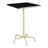 Schaffner Säntis Table haute rabattable 70x70cm h:110cm – Noir 91 / Marron Pastel 83