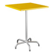 Schaffner Säntis Table haute rabattable 80x80cm h:110cm – Jaune 11 / Galvanisé à chaud 02