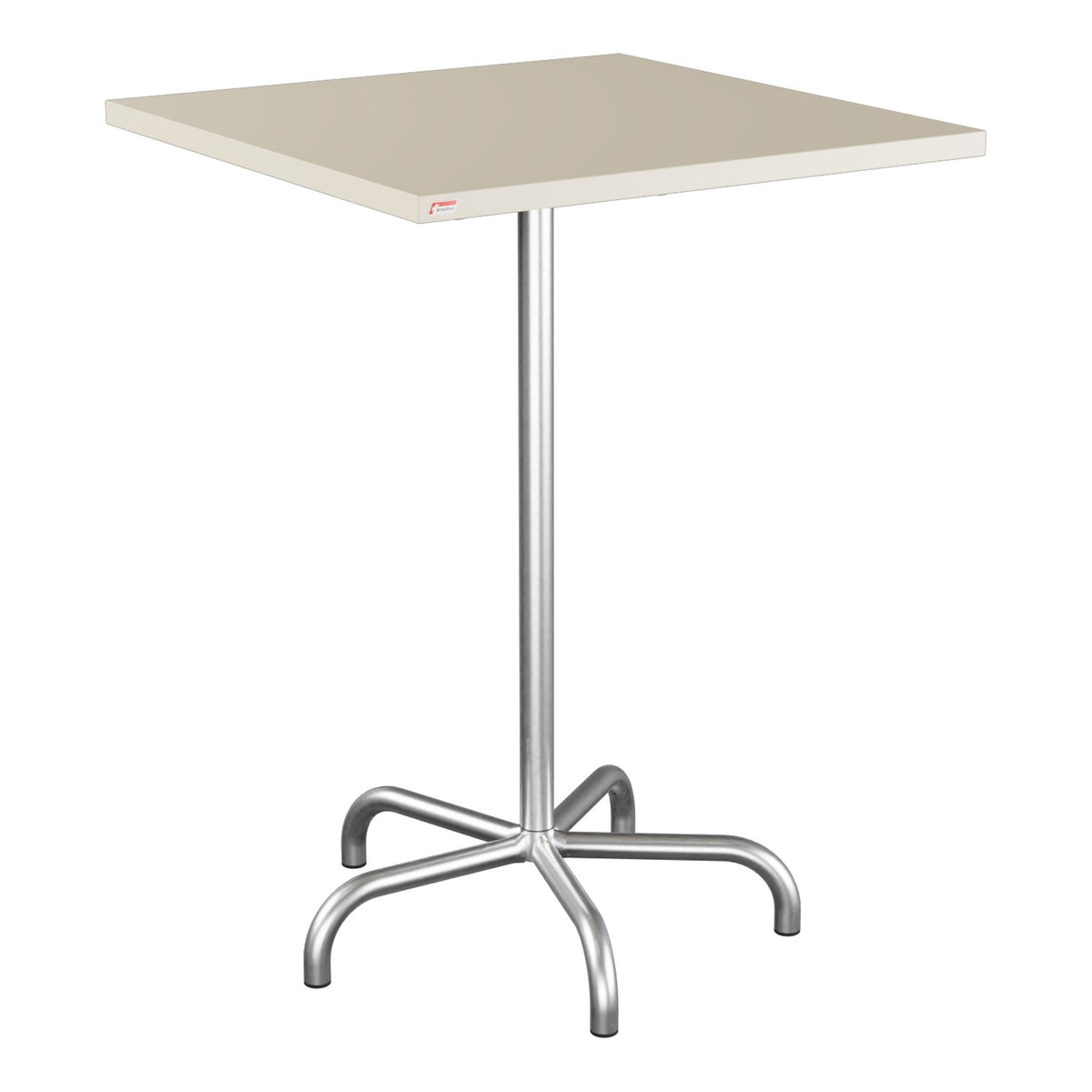 Schaffner Säntis Table haute rabattable 80x80cm h:110cm – Sable Pastel 15 / Galvanisé à chaud 02