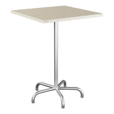 Schaffner Säntis Table haute rabattable 80x80cm h:110cm – Sable Pastel 15 / Galvanisé à chaud 02