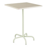 Schaffner Säntis Table haute rabattable 80x80cm h:110cm – Sable Pastel 15 / Vert Pastel 64