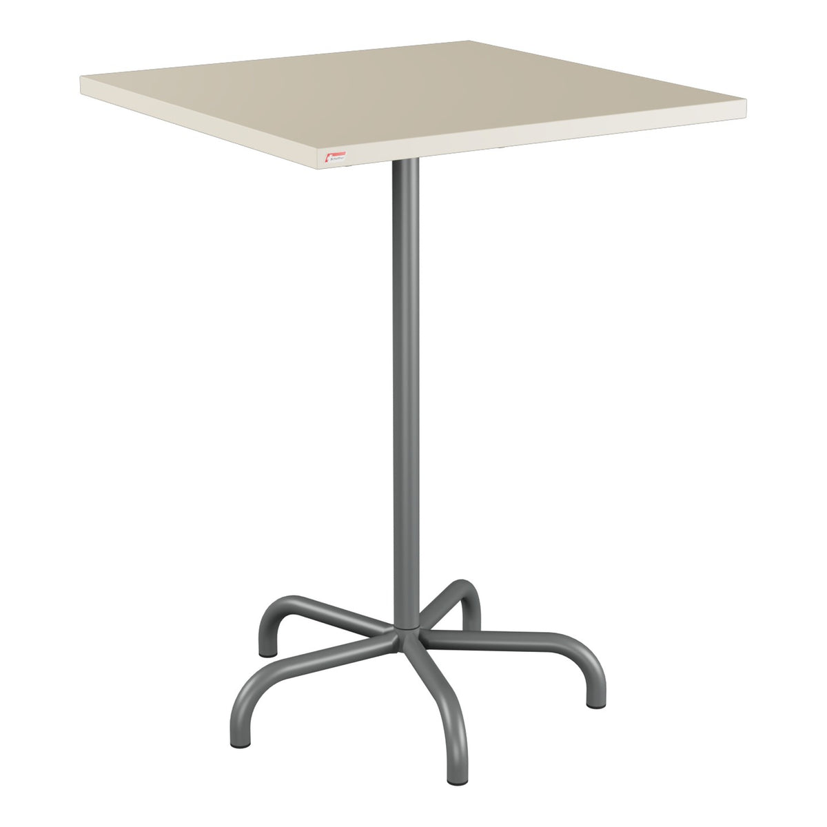 Schaffner Säntis Table haute rabattable 80x80cm h:110cm – Sable Pastel 15 / Graphite 73