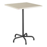 Schaffner Säntis Table haute rabattable 80x80cm h:110cm – Sable Pastel 15 / Anthracite 77