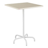 Schaffner Säntis Table haute rabattable 80x80cm h:110cm – Sable Pastel 15 / Blanc 90