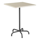 Schaffner Säntis Table haute rabattable 80x80cm h:110cm – Sable Pastel 15 / Noir 91