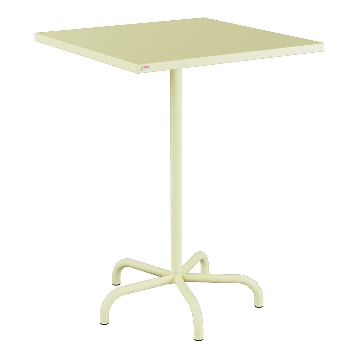 Schaffner Säntis Table haute rabattable 80x80cm h:110cm – Jaune Buis 18 / Jaune Buis 18