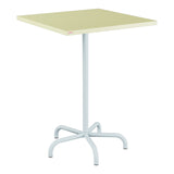 Schaffner Säntis Table haute rabattable 80x80cm h:110cm – Jaune Buis 18 / Bleu Pastel 51