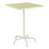 Schaffner Säntis Table haute rabattable 80x80cm h:110cm – Jaune Buis 18 / Vert Pastel 64