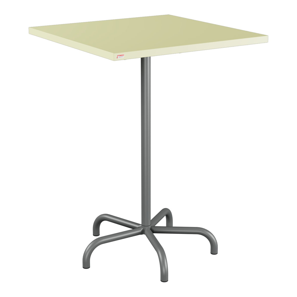 Schaffner Säntis Table haute rabattable 80x80cm h:110cm – Jaune Buis 18 / Graphite 73
