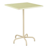Schaffner Säntis Table haute rabattable 80x80cm h:110cm – Jaune Buis 18 / Marron Pastel 83