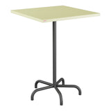 Schaffner Säntis Table haute rabattable 80x80cm h:110cm – Jaune Buis 18 / Noir 91