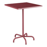 Schaffner Säntis Table haute rabattable 80x80cm h:110cm – Bordeaux 38 / Bordeaux 38