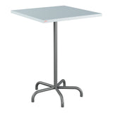 Schaffner Säntis Table haute rabattable 80x80cm h:110cm – Bleu Pastel 51 / Graphite 73