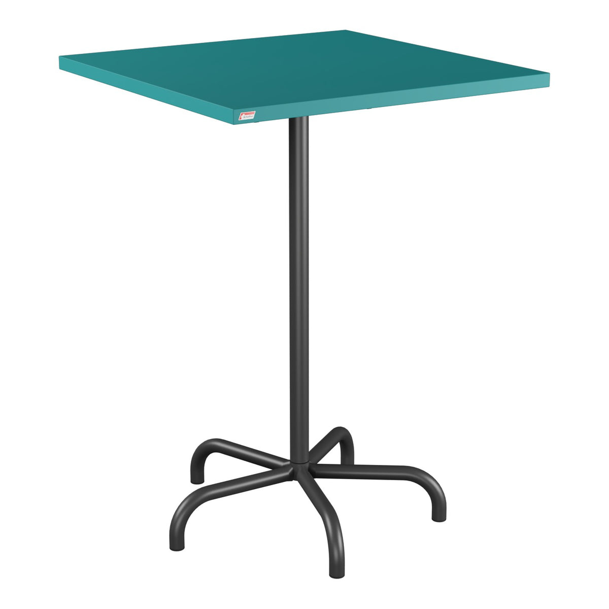Schaffner Säntis Table haute rabattable 80x80cm h:110cm – Bleu Kali 56 / Anthracite 77