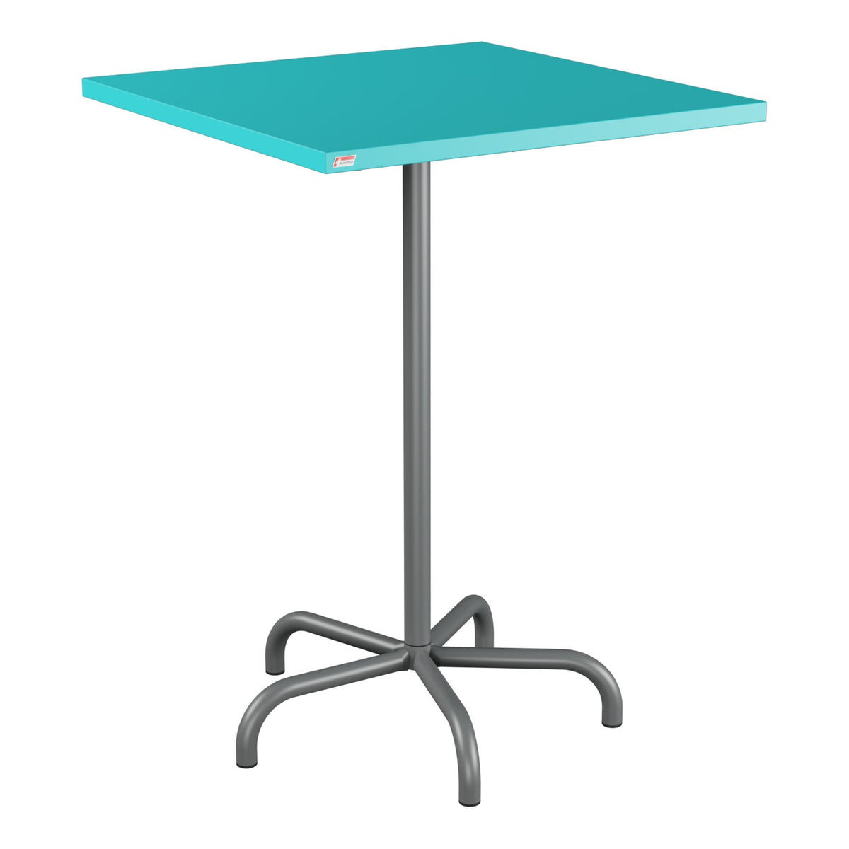 Schaffner Säntis Table haute rabattable 80x80cm h:110cm – Turquoise 58 / Graphite 73