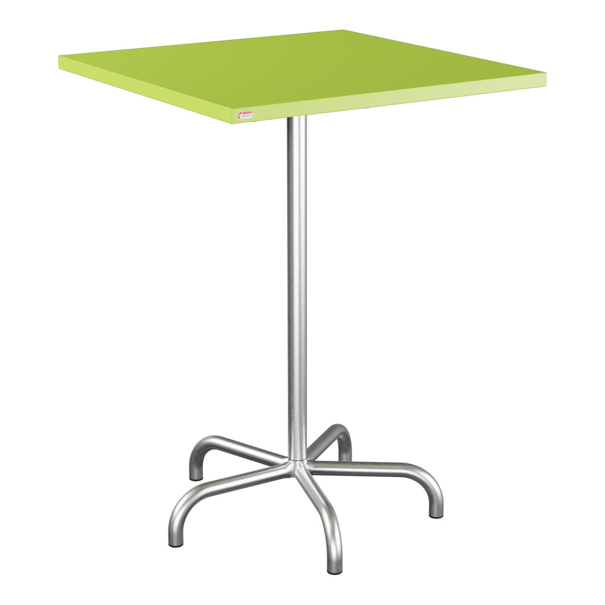 Schaffner Säntis Table haute rabattable 80x80cm h:110cm – Vert clair 63 / Galvanisé à chaud 02