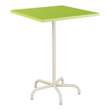 Schaffner Säntis Table haute rabattable 80x80cm h:110cm – Vert clair 63 / Sable Pastel 15