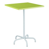Schaffner Säntis Table haute rabattable 80x80cm h:110cm – Vert clair 63 / Bleu Pastel 51