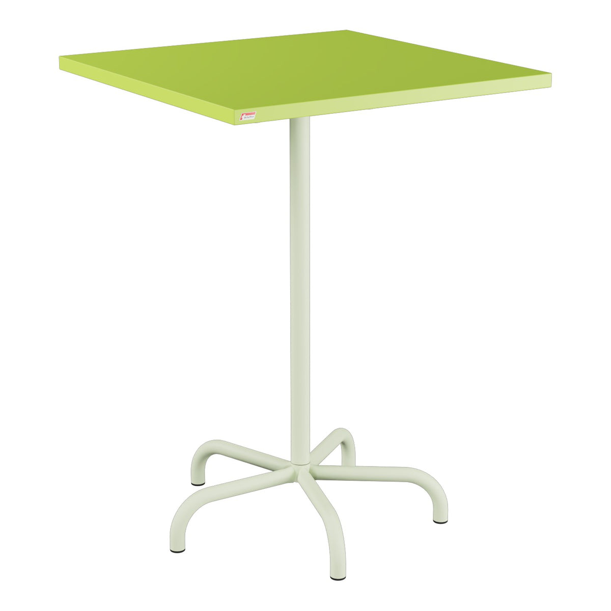 Schaffner Säntis Table haute rabattable 80x80cm h:110cm – Vert clair 63 / Vert Pastel 64