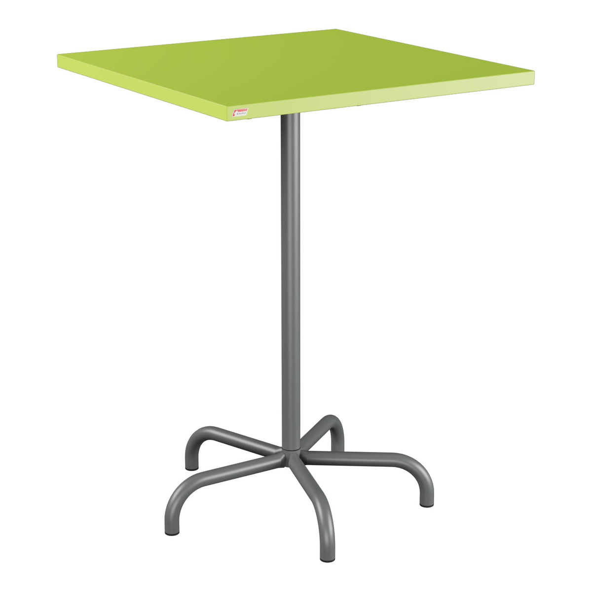 Schaffner Säntis Table haute rabattable 80x80cm h:110cm – Vert clair 63 / Graphite 73