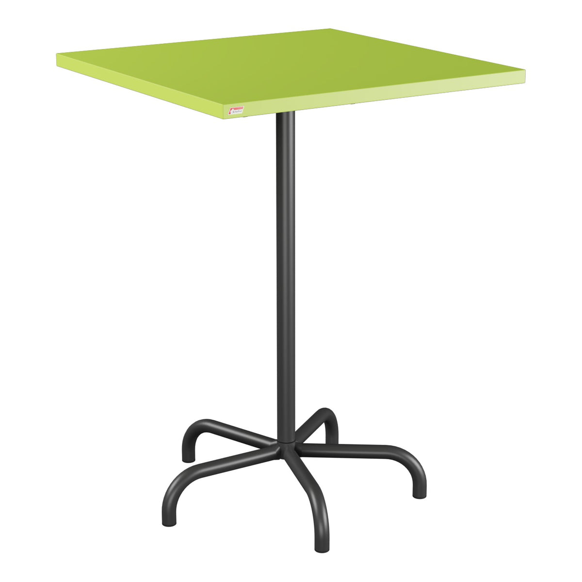 Schaffner Säntis Table haute rabattable 80x80cm h:110cm – Vert clair 63 / Anthracite 77