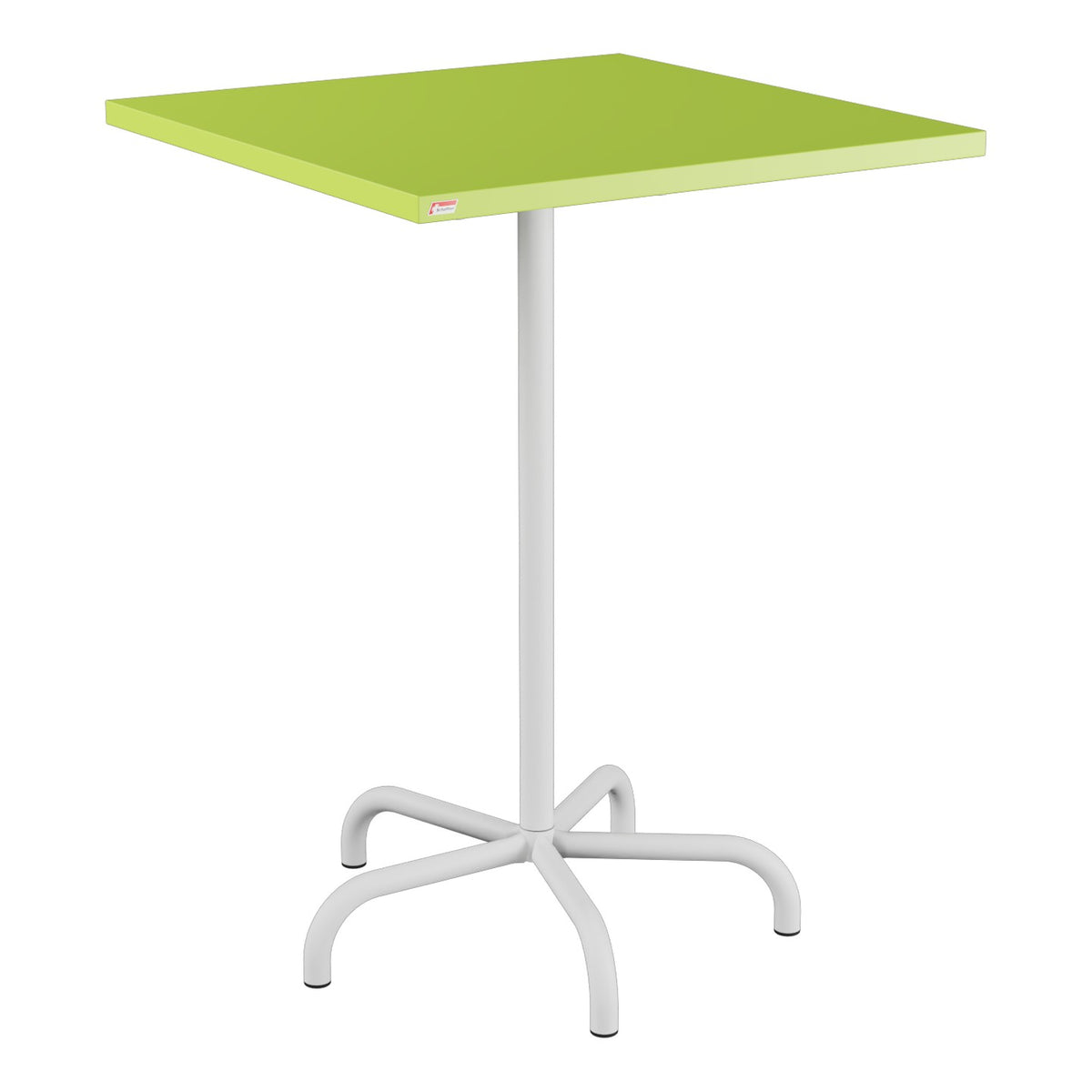 Schaffner Säntis Table haute rabattable 80x80cm h:110cm – Vert clair 63 / Gris Argent 78
