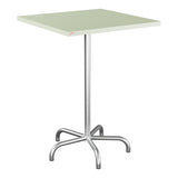 Schaffner Säntis Table haute rabattable 80x80cm h:110cm – Vert Pastel 64 / Galvanisé à chaud 02