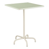 Schaffner Säntis Table haute rabattable 80x80cm h:110cm – Vert Pastel 64 / Sable Pastel 15