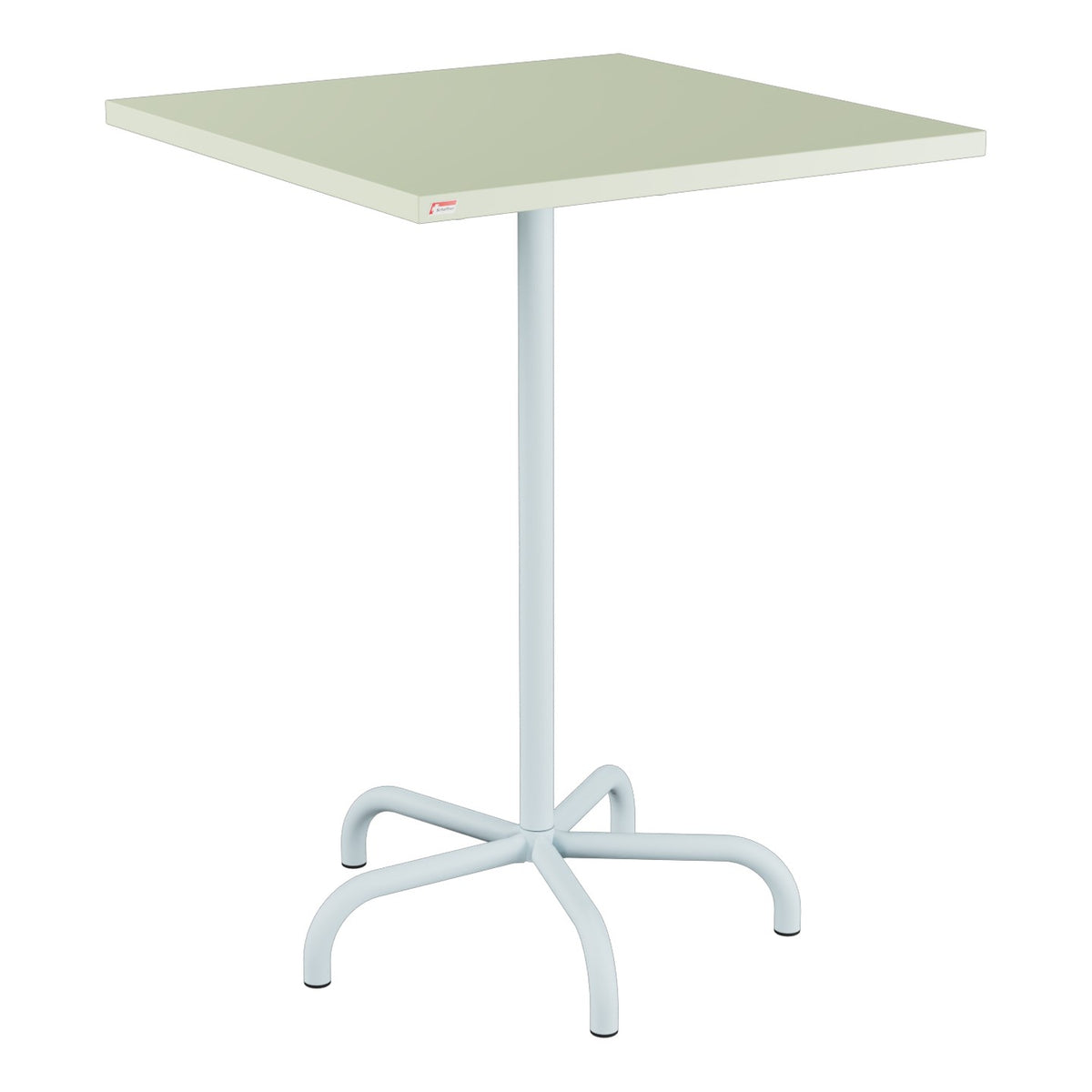 Schaffner Säntis Table haute rabattable 80x80cm h:110cm – Vert Pastel 64 / Bleu Pastel 51