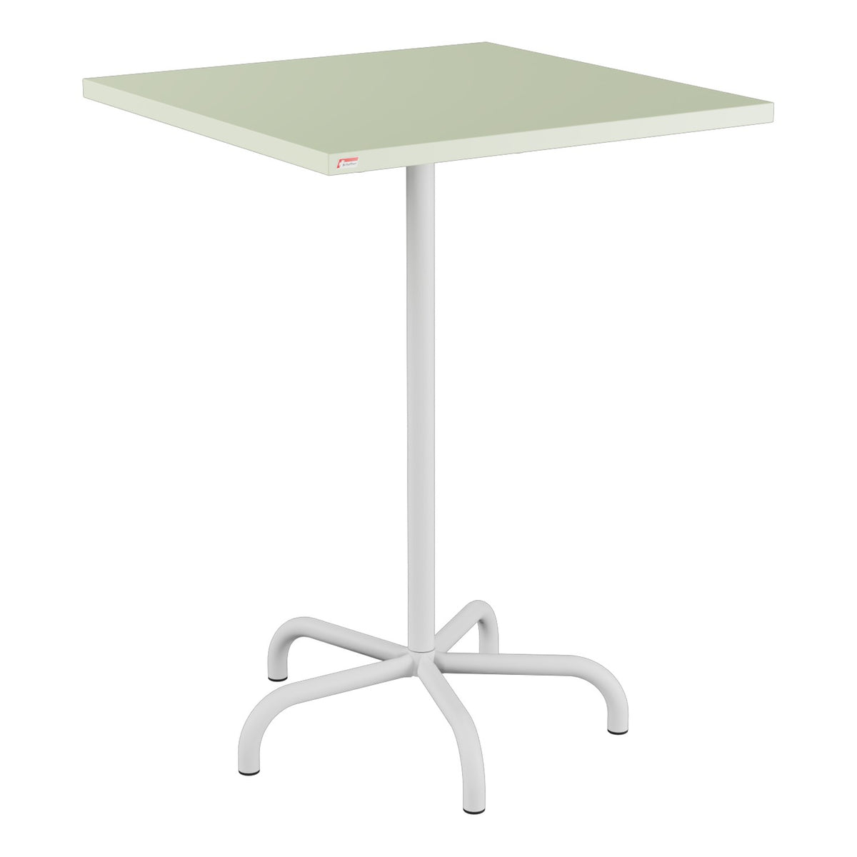 Schaffner Säntis Table haute rabattable 80x80cm h:110cm – Vert Pastel 64 / Gris Argent 78