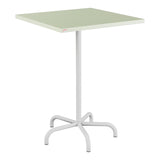 Schaffner Säntis Table haute rabattable 80x80cm h:110cm – Vert Pastel 64 / Gris Argent 78