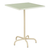 Schaffner Säntis Table haute rabattable 80x80cm h:110cm – Vert Pastel 64 / Marron Pastel 83