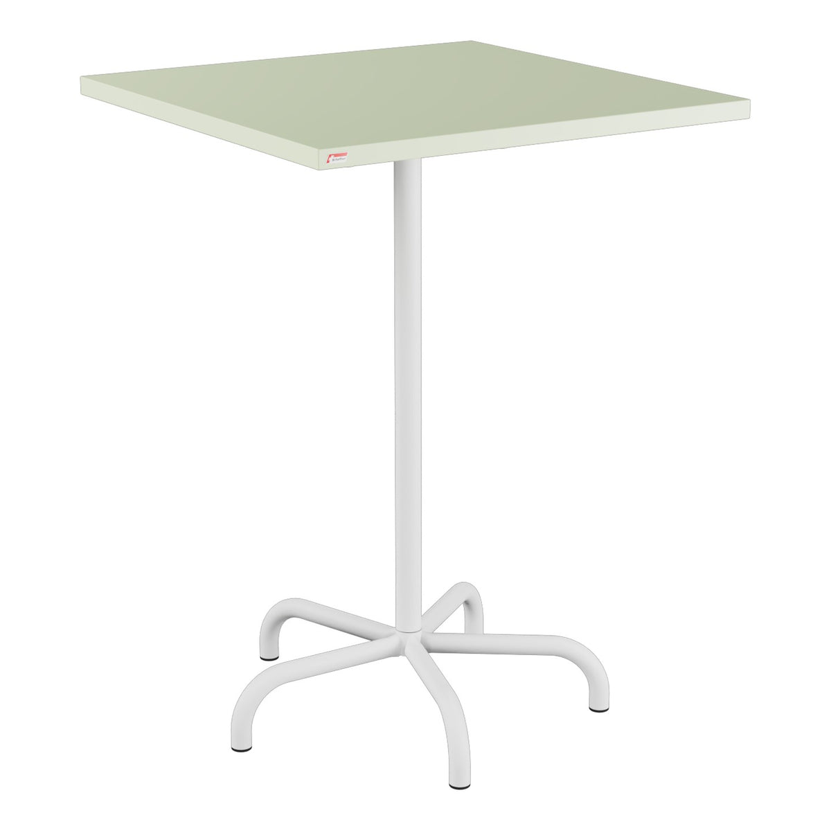 Schaffner Säntis Table haute rabattable 80x80cm h:110cm – Vert Pastel 64 / Blanc 90