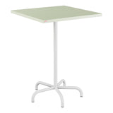 Schaffner Säntis Table haute rabattable 80x80cm h:110cm – Vert Pastel 64 / Blanc 90