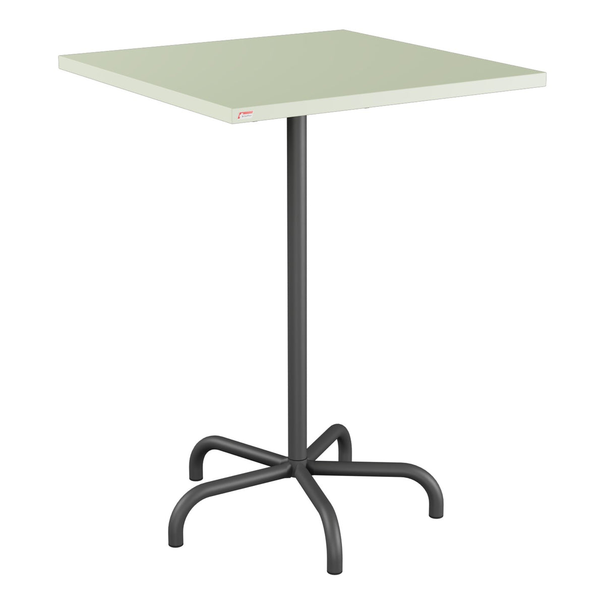 Schaffner Säntis Table haute rabattable 80x80cm h:110cm – Vert Pastel 64 / Noir 91
