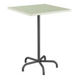 Schaffner Säntis Table haute rabattable 80x80cm h:110cm – Vert Pastel 64 / Noir 91